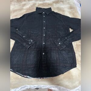 Mossimo Supply Co. Dark Casual Button Down Shirt M